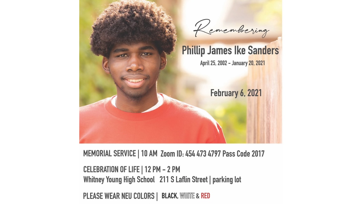Phillip Sanders Obituary Chicago, IL Cage Memorial Chapel Funeral